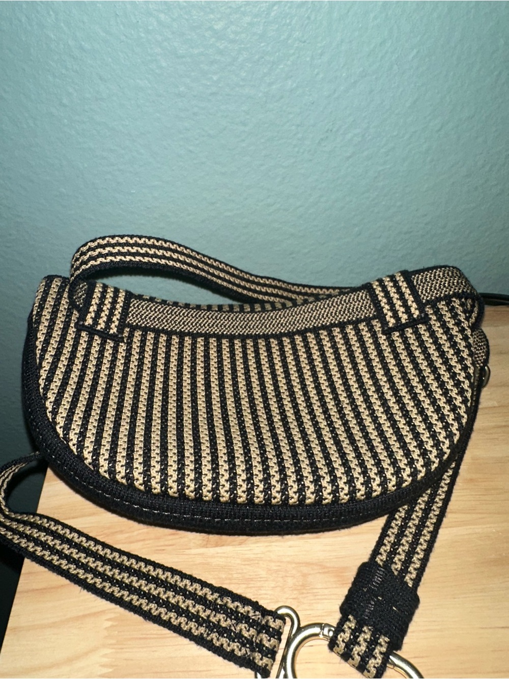Rothy’s The Casual Sling in Toffee Stripe - Picture 3 of 5